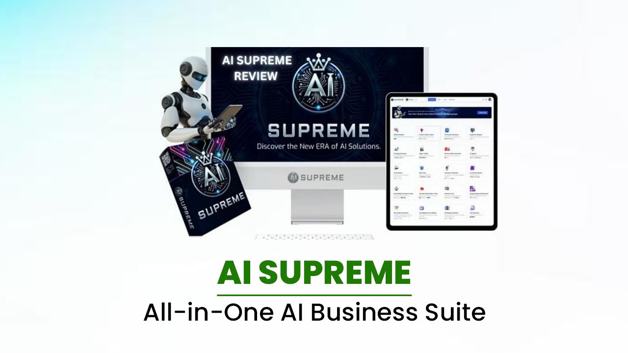 AI Supreme software creating content, graphics, and videos in one dashboard.
