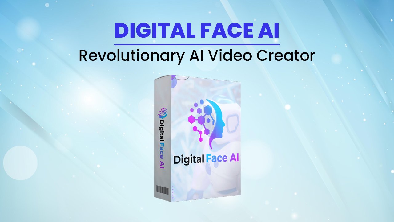 AI-generated presenter on screen using Digital Face AI software