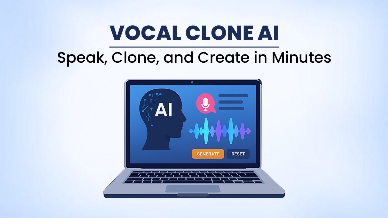 Vocal Clone AI creating realistic AI voice from text.