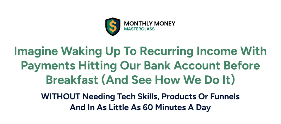 Monthly Money Masterclass student success story