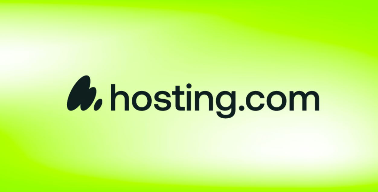 Dashboard view of Hosting.com showing fast SSD performance and secure SSL badge.