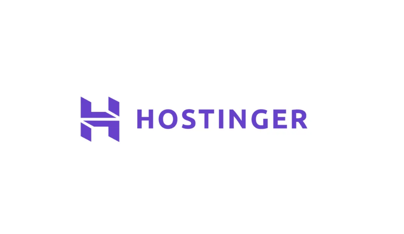 Modern laptop showing Hostinger dashboard – Fast affordable hosting 2025
