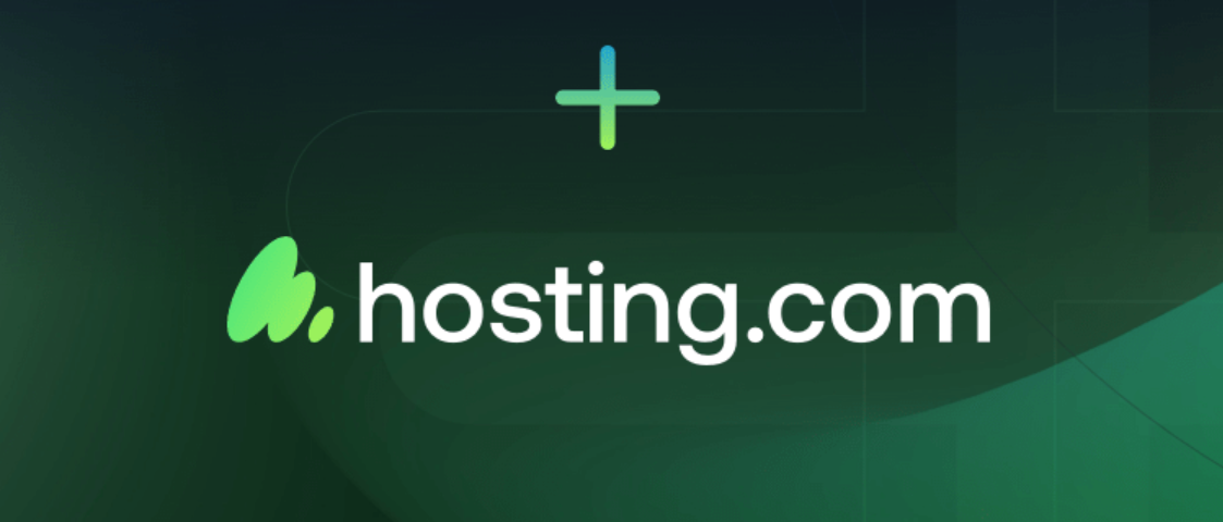 Hosting.com homepage showcasing fast web hosting services