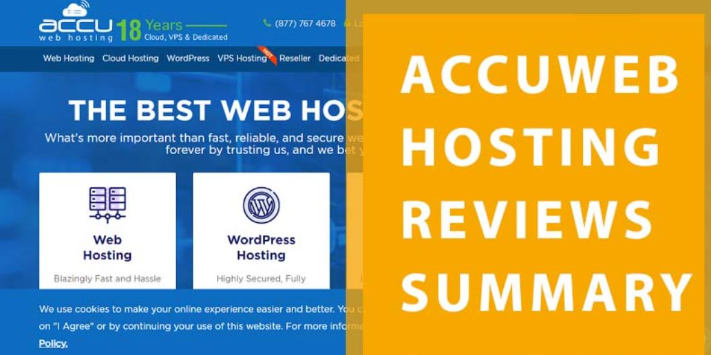 AccuWeb Hosting control panel interface 2025