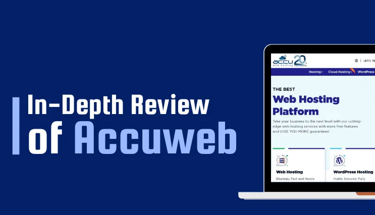 AccuWeb Hosting 2025 comparison dashboard with performance graphs