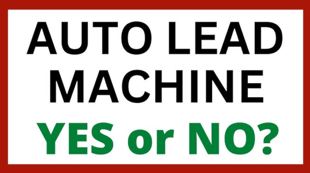 Auto Lead Machine dashboard showing automatic email-lead counts
