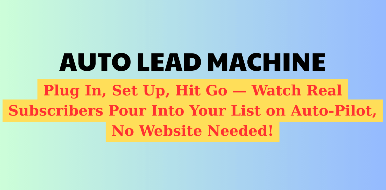 Auto Lead Machine 2025 AI dashboard automating marketing and lead generation.