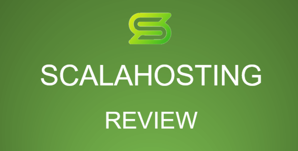 Scala Hosting cloud VPS dashboard with fast-loading website